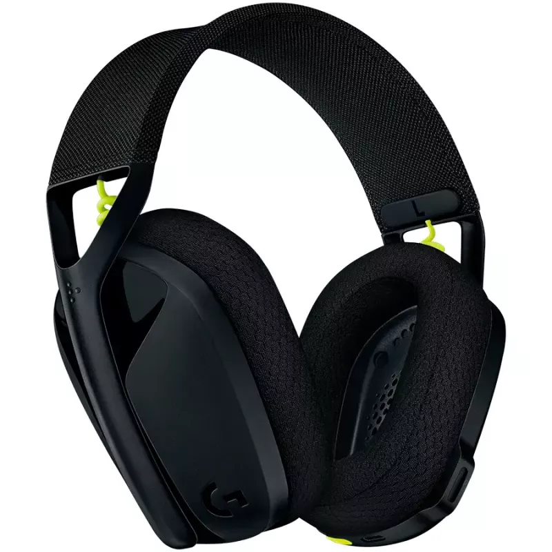 LOGITECH G435 Lightspeed bezvadu spēļu austiņas - Melna