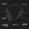 LOGITECH G435 Lightspeed bezvadu spēļu austiņas - Melna