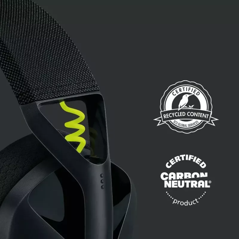 LOGITECH G435 Lightspeed bezvadu spēļu austiņas - Melna