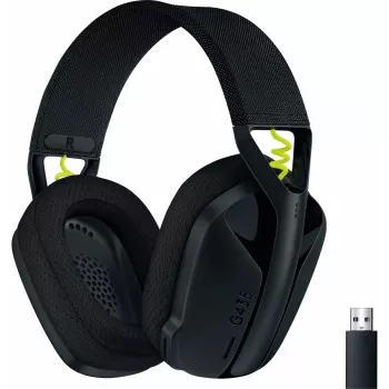 LOGITECH G435 Lightspeed bezvadu spēļu austiņas - Melna
