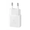 Samsung EP-T1510XWEGEU ātrs lādētājs AC iekštelpām, USB-C 1 ports, 5–9V, 1 m kabelis, balts