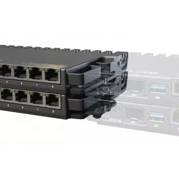 MikroTik 59852 Tile Router – montāžas komplekts RB5009 1U plauktā