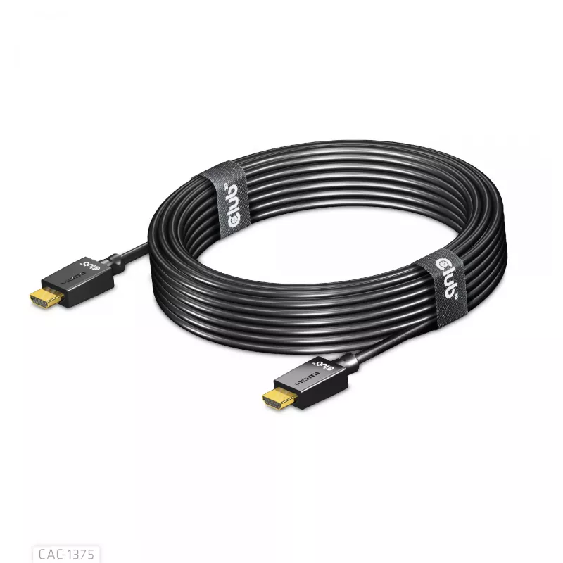 CLUB3D Ultra High Speed HDMI™ Sertificēts Kabelis 4K120Hz 8K60Hz 48Gbps M/M 5m/16.4ft