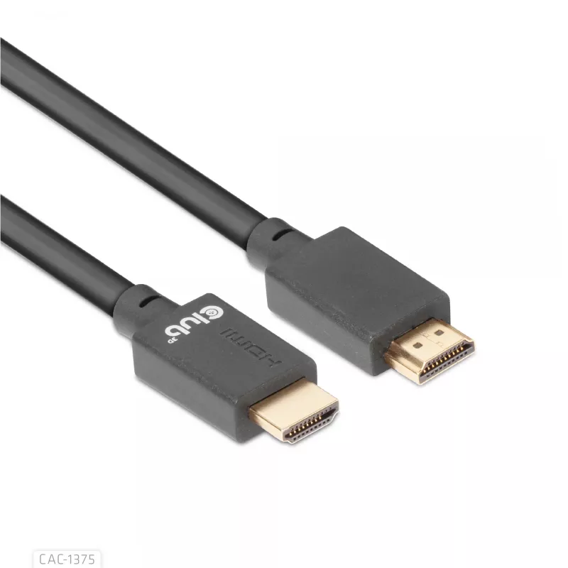 CLUB3D Ultra High Speed HDMI™ Sertificēts Kabelis 4K120Hz 8K60Hz 48Gbps M/M 5m/16.4ft