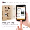 CLUB3D Ultra High Speed HDMI™ Sertificēts Kabelis 4K120Hz 8K60Hz 48Gbps M/M 5m/16.4ft