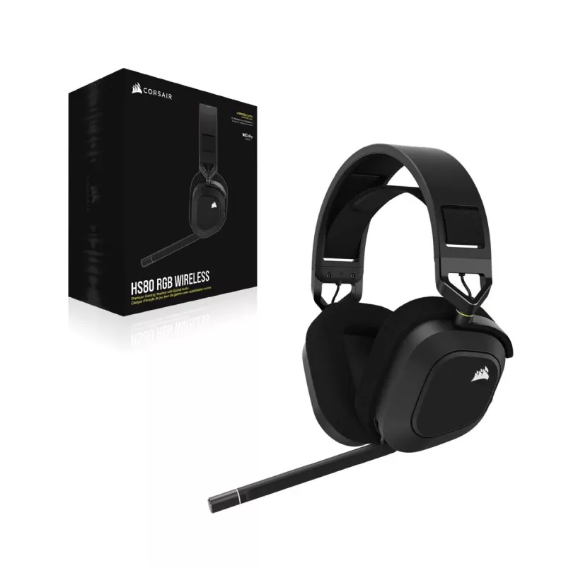 CORSAIR Gaming Headset HS80 RGB Wireless Carbon