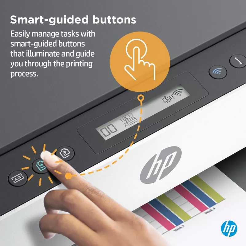 HP Smart Tank 7005 Bezvadu Daudzfunkciju Krāsu Printeris ar Divpusējo Drukāšanu, Kopēšanu un Skenēšanu
