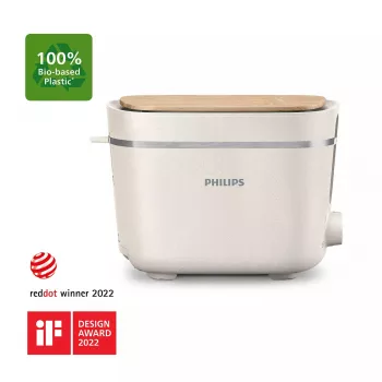 Toasteris Philips HD2640/10 Eco Conscious Edition, 2 šķēlēm, 830 W, balts