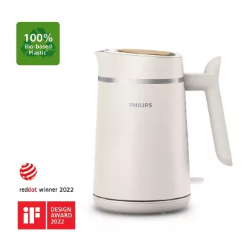 Elektriskā tējkanna Philips HD9365/10 1.7 L 2200 W Balta, bezvadu ar 360° pamatni