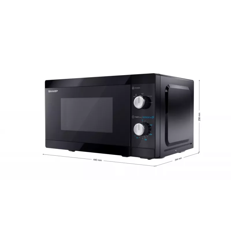 Sharp YC-MS01E-B mikroviļņu krāsns Melna Solo 20 L 800 W