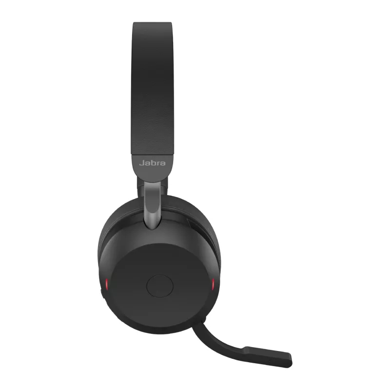 Jabra Evolve2 75 - USB-C UC ar galda statīvu - Melns