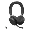 Jabra Evolve2 75 - USB-C UC ar galda statīvu - Melns