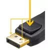 Goobay DisplayPort kabelis 58534 2 m Melns