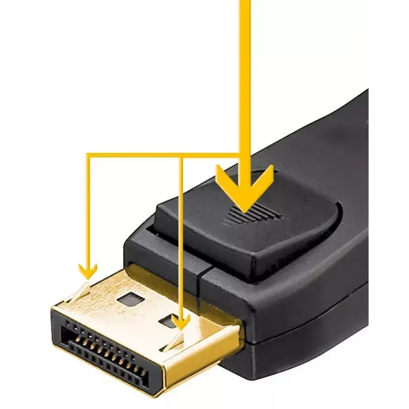 Goobay DisplayPort kabelis 58534 2 m Melns