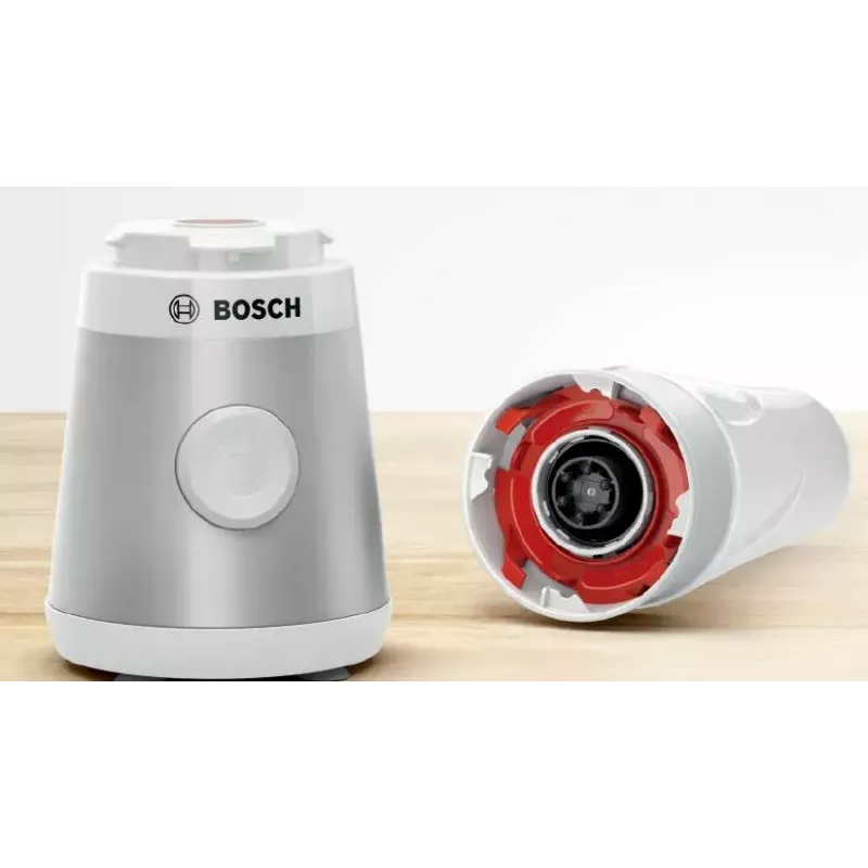 Galda blenderis Bosch VitaPower MMB2111T — 450 W, 0,6 L Tritan trauks, rotācijas vadība, sudraba krāsa
