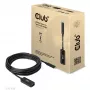 Club 3D CAC-1536 USB 3.2 Gen2 Type-C – Type-A pagarinājuma kabelis, 10 Gbps, spraudnis–ligzda, 5 m, melns