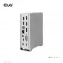 Docking stacija CLUB3D CSV-1568 metāla korpuss USB Gen2 Type-C USB Gen2 Type-A HDMI DP VGA RJ45 120W