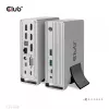 Docking stacija CLUB3D CSV-1568 metāla korpuss USB Gen2 Type-C USB Gen2 Type-A HDMI DP VGA RJ45 120W