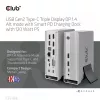 Docking stacija CLUB3D CSV-1568 metāla korpuss USB Gen2 Type-C USB Gen2 Type-A HDMI DP VGA RJ45 120W