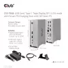 Docking stacija CLUB3D CSV-1568 metāla korpuss USB Gen2 Type-C USB Gen2 Type-A HDMI DP VGA RJ45 120W
