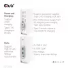 Docking stacija CLUB3D CSV-1568 metāla korpuss USB Gen2 Type-C USB Gen2 Type-A HDMI DP VGA RJ45 120W