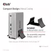 Docking stacija CLUB3D CSV-1568 metāla korpuss USB Gen2 Type-C USB Gen2 Type-A HDMI DP VGA RJ45 120W