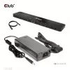 CLUB3D USB-C Gen1 Trīskāršā Displeja Doks ar DP Alt režīmu, DisplayLink un 120 W Barošanas Avotu