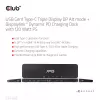 CLUB3D USB-C Gen1 Trīskāršā Displeja Doks ar DP Alt režīmu, DisplayLink un 120 W Barošanas Avotu