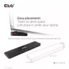 CLUB3D USB-C Gen1 Trīskāršā Displeja Doks ar DP Alt režīmu, DisplayLink un 120 W Barošanas Avotu