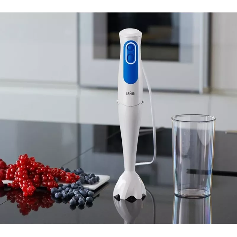 Braun MQ 3000 Smoothie 0.6 L rokas blenderis 700 W balts, zils