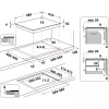 Indukcijas plīts virsma WHIRLPOOL AKT 801/NE — 4 zonas, 60 cm, skārienjutīga vadība, melna stikla keramika