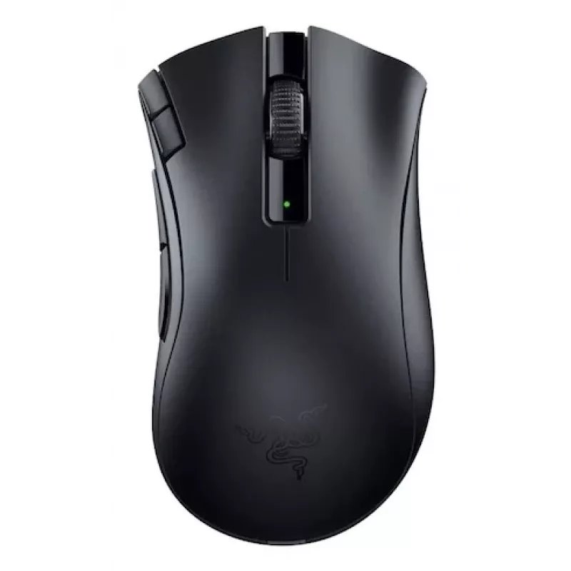 Spēļu pele Razer DeathAdder V2 X HyperSpeed — labā roka, bezvadu 2.4 GHz/Bluetooth, 14 000 DPI, 7 pogas, AA baterija, 103 g, melna