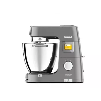 Planētas mikseris Kenwood KWL90.004SI — 1400 W, 7 L nerūsējošā tērauda bļoda, skārienvadība, iebūvēti svari, sudrabs