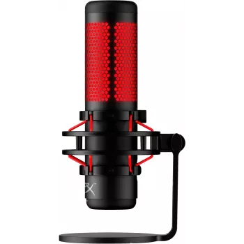 HyperX QuadCast USB Mikrofons (Melns-Sarkans) - Sarkans Apgaismojums