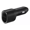 Auto lādētājs Samsung EP-L4020 40W (12V ieeja) USB-C 25W+15W melns viedtālruņiem