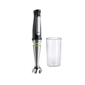 Braun MQ 7000X 0,6 L rokas blenderis 1000 W Melns, satīna tērauds