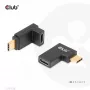 CLUB3D CAC-1528 USB-C Gen2 leņķa adapteru komplekts (2 gab.) — USB-C uz USB-C, atbalsta 4K@120Hz