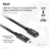 CLUB3D USB Gen1 Type-C pagarinātāja kabelis 5Gbps 60W(20V/3A) 4K60Hz M/F 2m