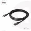 CLUB3D USB Gen1 Type-C pagarinātāja kabelis 5Gbps 60W(20V/3A) 4K60Hz M/F 2m