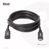 CLUB3D USB Gen1 Type-C pagarinātāja kabelis 5Gbps 60W(20V/3A) 4K60Hz M/F 2m