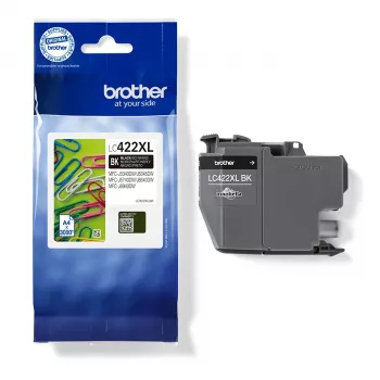 Brother LC422XLBK tintas kasetne 1 gab. Originala Augstas (XL) ražas Melna
