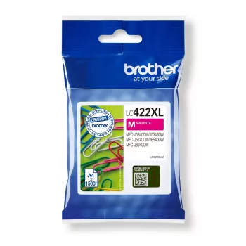 Brother LC422XLM oriģinālā magenta tintes kasetne (1 gab.)