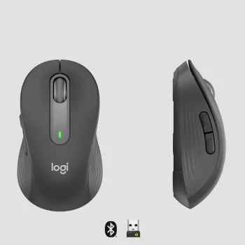 Logitech Signature M650 L bezvadu pele – lielām rokām – labai rokai – grafīta krāsa