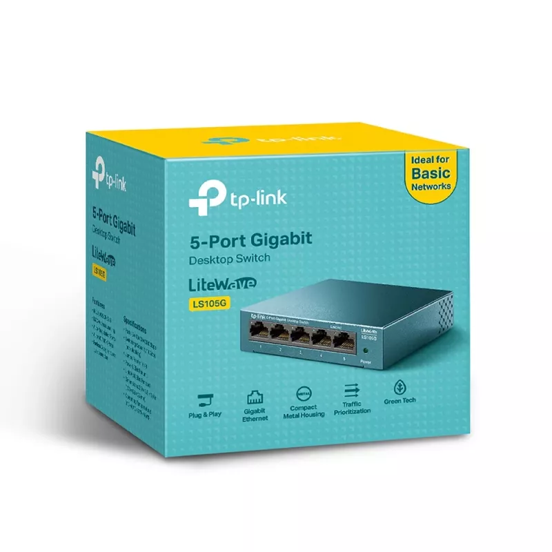 TP-Link LiteWave LS105G 5-Portu Gigabit Tīkla Slēdzis
