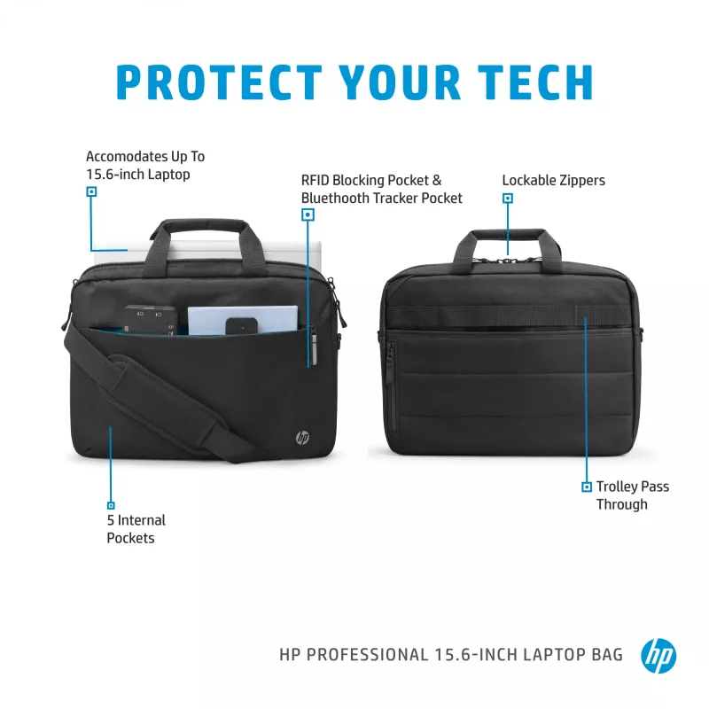 HP Professional 15.6 collu portfelis klēpjdatoram Monochromatic