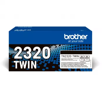 Tonera kasetne Brother TN-2320TWIN 2600 lpp Melna