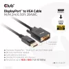 DisplayPort uz VGA kabelis M/M CLUB3D CAC-1012 2m