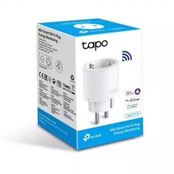 TP-Link Tapo P115 viedais Wi-Fi kontaktdakšs ar enerģijas monitoringu, balts