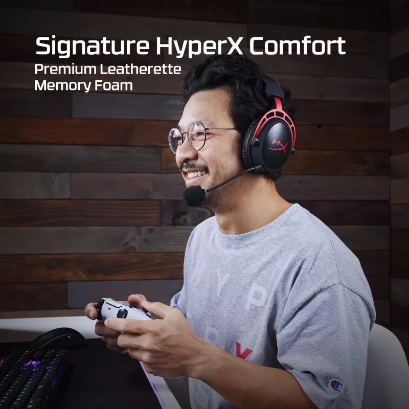 HyperX Cloud Alpha - Spēļu austiņas (Melni-Sarkanas)