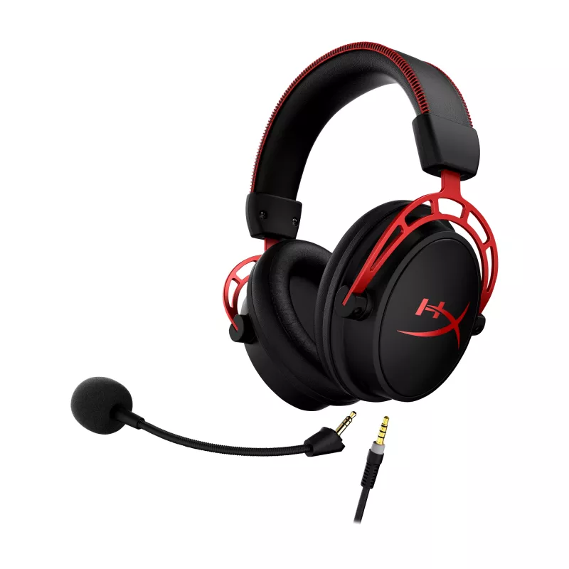 HyperX Cloud Alpha - Spēļu austiņas (Melni-Sarkanas)